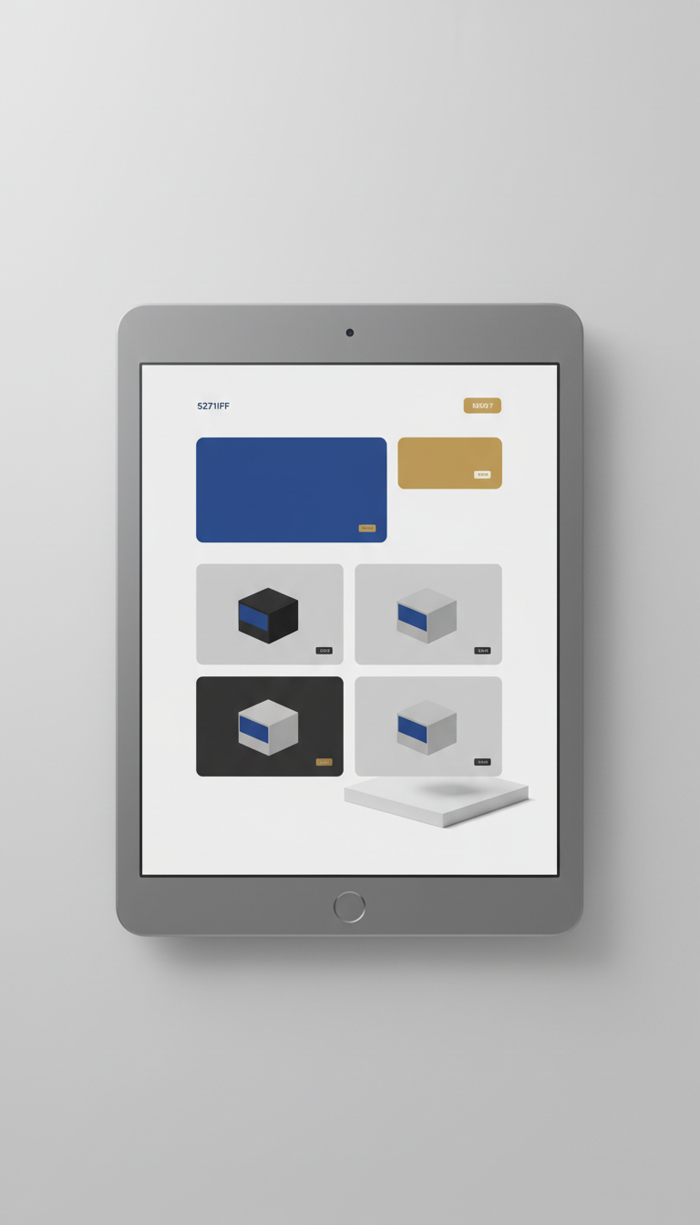 Homepage UI Mockup on Device