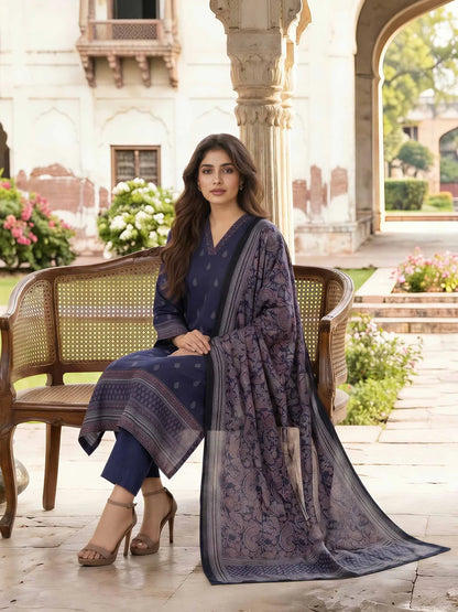 3 Piece Lawn Paste Suit (Unstitched)